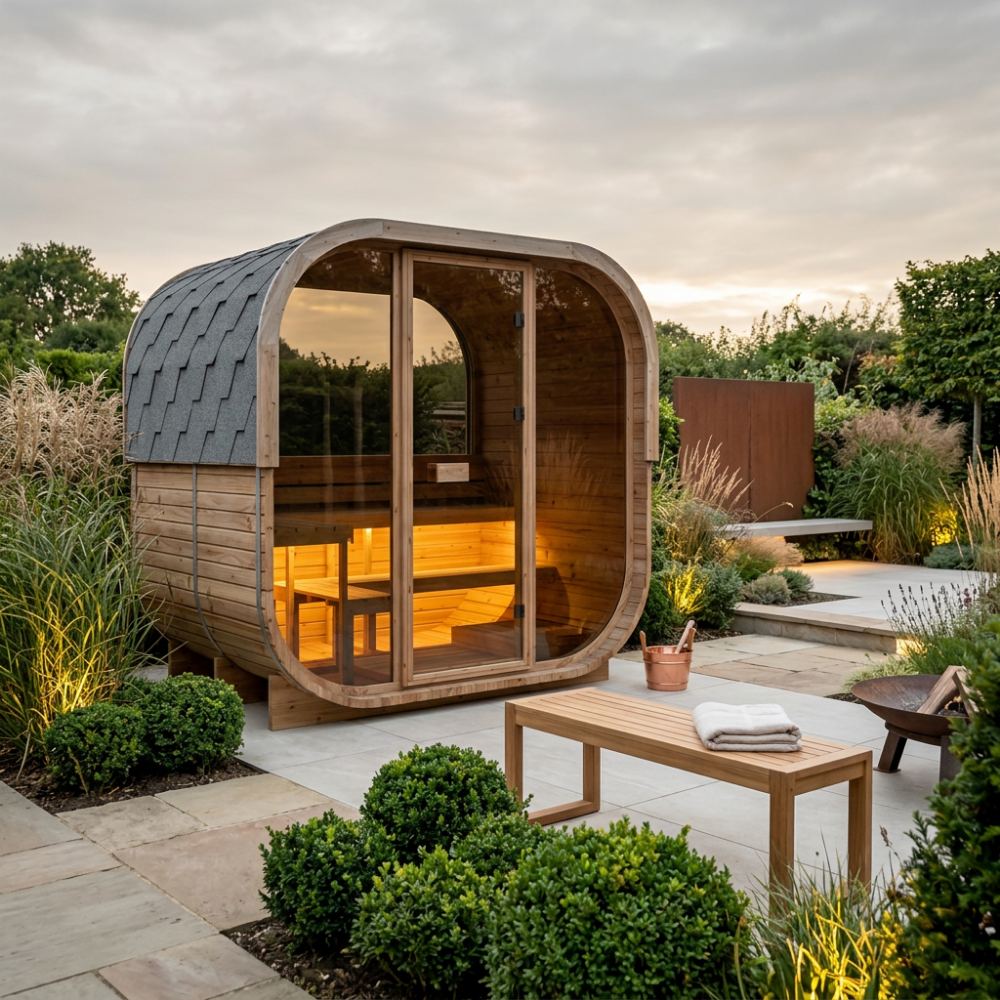 Hekla Traditional Cube 160 Outdoor Sauna For Sale