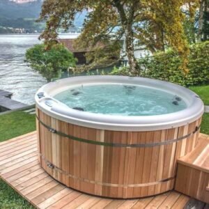 Aqua Cedar ‘Bliss’ – 4 Person Round Wooden Hot Tub For Sale