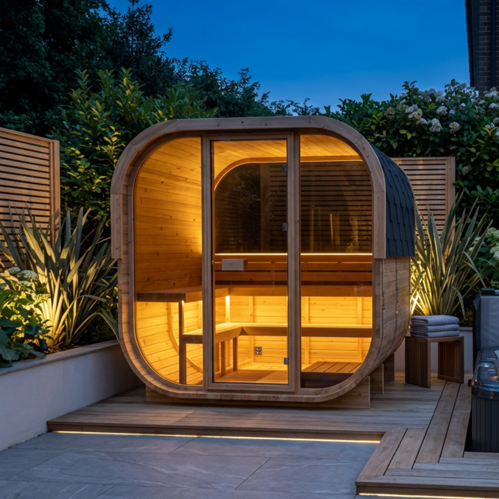 Hekla Traditional Cube 210 Outdoor Sauna For Sale