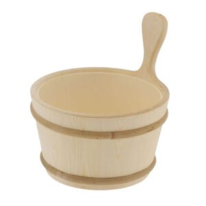 1 Gallon Wood Bucket, w/Plastic Liner For Sale