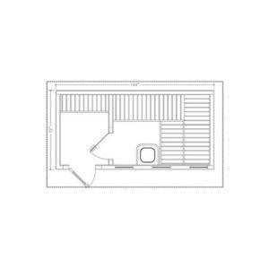 6′ x 12′ Euro Sauna w/Changing Room For Sale